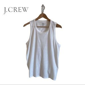 J. Crew White Tank Top with back tie